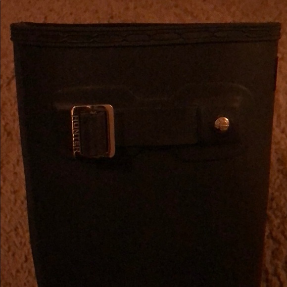 Navy Blue Tall Hunter Rain Boots - Picture 3 of 3